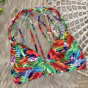 PINK Victoria’s Secret Tropical Strappy Bralette S